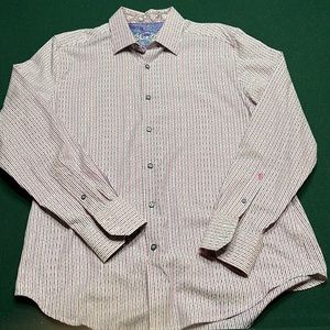 Men’s Robert Graham long sleeve, button down. Size L.